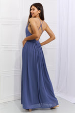 Load image into Gallery viewer, Muse Open Cross-back Maxi Dress
