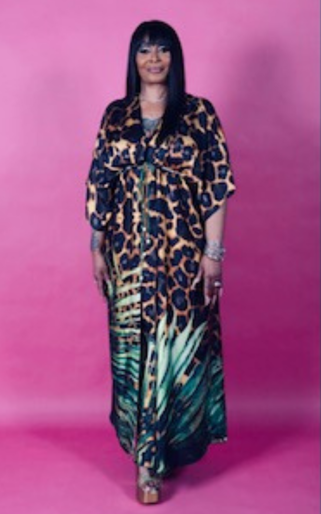 Welcome to the Jungle Print Wrap Dress