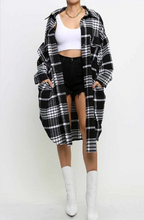 Load image into Gallery viewer, Back In Plaid Shirt-Dress
