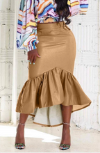 Load image into Gallery viewer, Camel Mermaid Skirt
