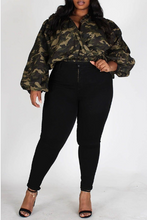 Load image into Gallery viewer, Camo Wrap Blouse
