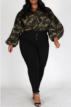 Load image into Gallery viewer, Camo Wrap Blouse
