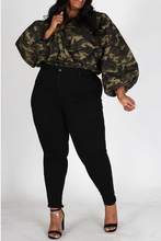 Load image into Gallery viewer, Camo Wrap Blouse
