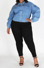 Load image into Gallery viewer, Denim Crop Shirt
