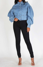 Load image into Gallery viewer, Denim Crop Shirt
