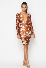 Load image into Gallery viewer, Camo-V Dress
