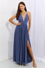 Load image into Gallery viewer, Muse Open Cross-back Maxi Dress
