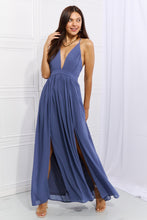 Load image into Gallery viewer, Muse Open Cross-back Maxi Dress
